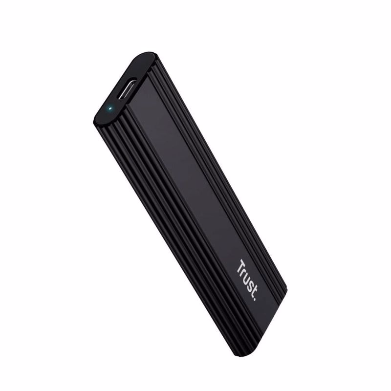 TRUST Externý box pre M.2 SSD, USB-C 3.2 Gen2, M.2 2280, čierna