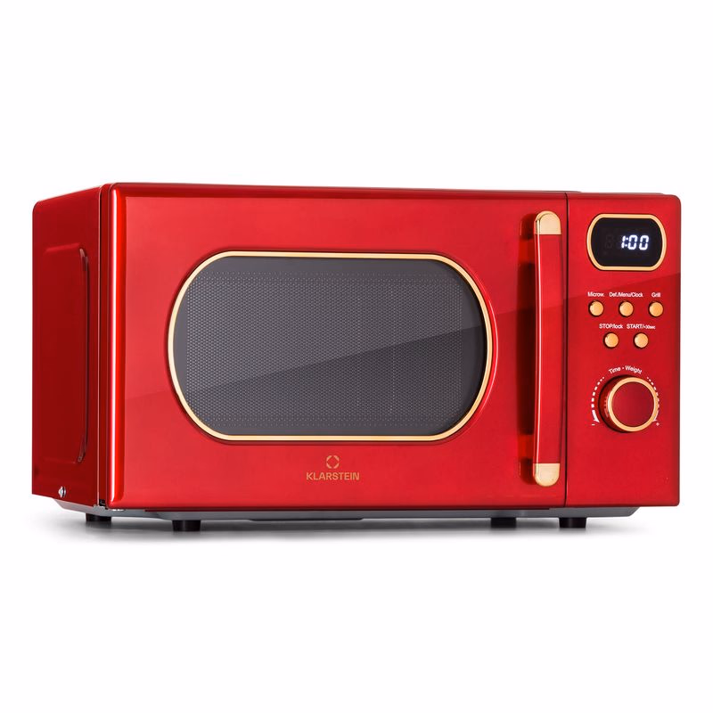 Klarstein Julieta, mikrovlnná rúra s grilom, 20 l, 700/800 W, Ø 25,5 cm, 8 programov