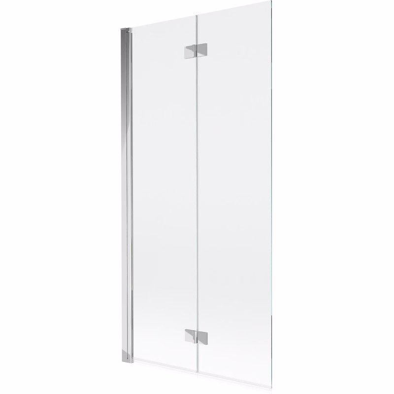 MEXEN - MIST vaňová zástena 90x150 cm 6mm 2-s, chróm, číra, ľavá 8A9-090-002-01-00-L