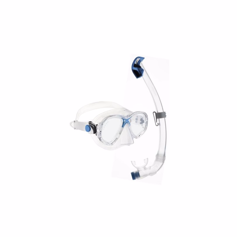 Juniorský potápačský šnorchlovací set CRESSI MAREA JUNIOR + SEAL DRY JUNIOR COMBO CLEAR AZURE