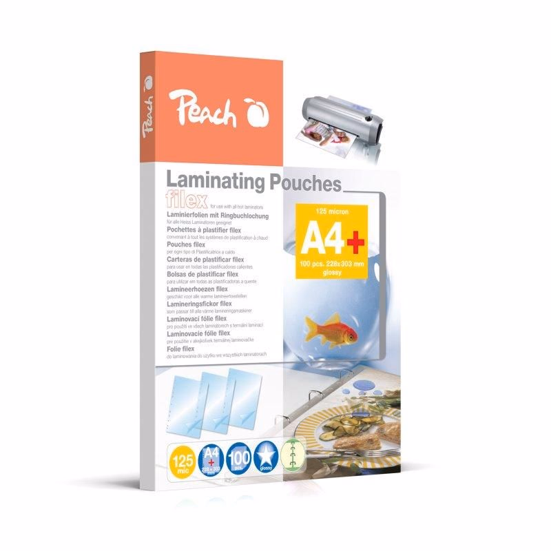 PEACH laminovacia fólia A4 (228x303mm), 125mic, Filex, 100ks