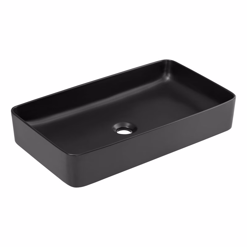 ArtCom Keramické umývadlo UM-6275 SLIM 2 | čierny mat 60 cm