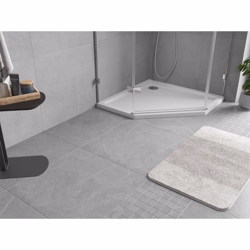 MEXEN - Flow päťboká sprchová vanička slim 100 x 100, biela lesk 46P101010