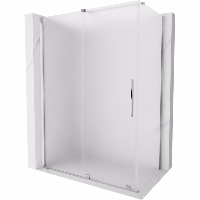 MEXEN/S - Velár sprchovací kút, posuvné dvere 150 x 70, dekor, chróm 871-150-070-31-01