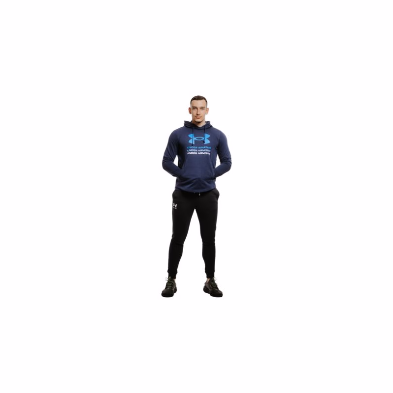 Pánska mikina s kapucňou UNDER ARMOUR UA Rival Terry Graphic Hood-BLU
