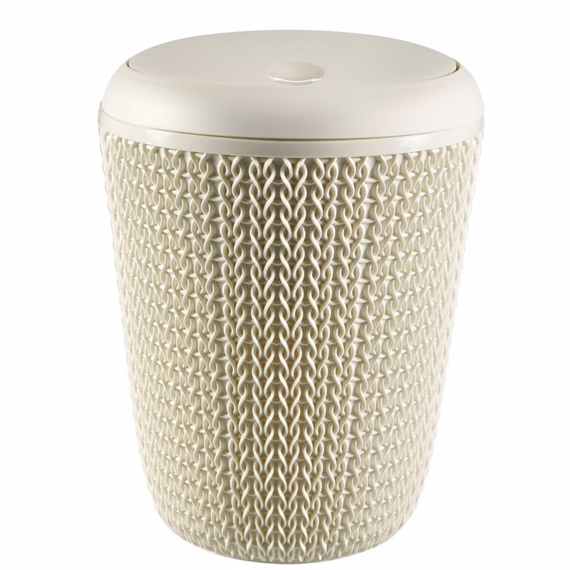 CURVER Kúpeľňový kôš KNIT 7l | krémová