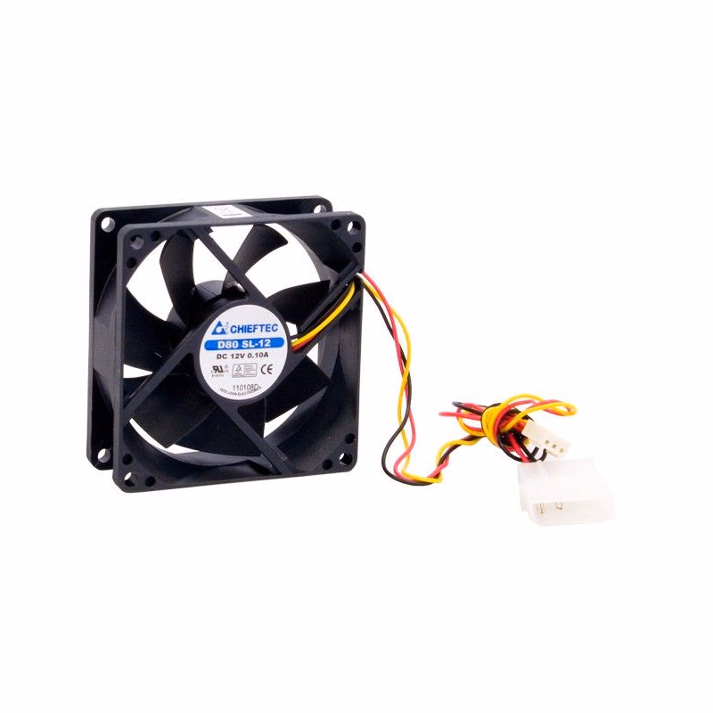 CHIEFTEC vetrák AF-0825S, 80x80x25 mm Sleeve Fan, with 3/4pin connector