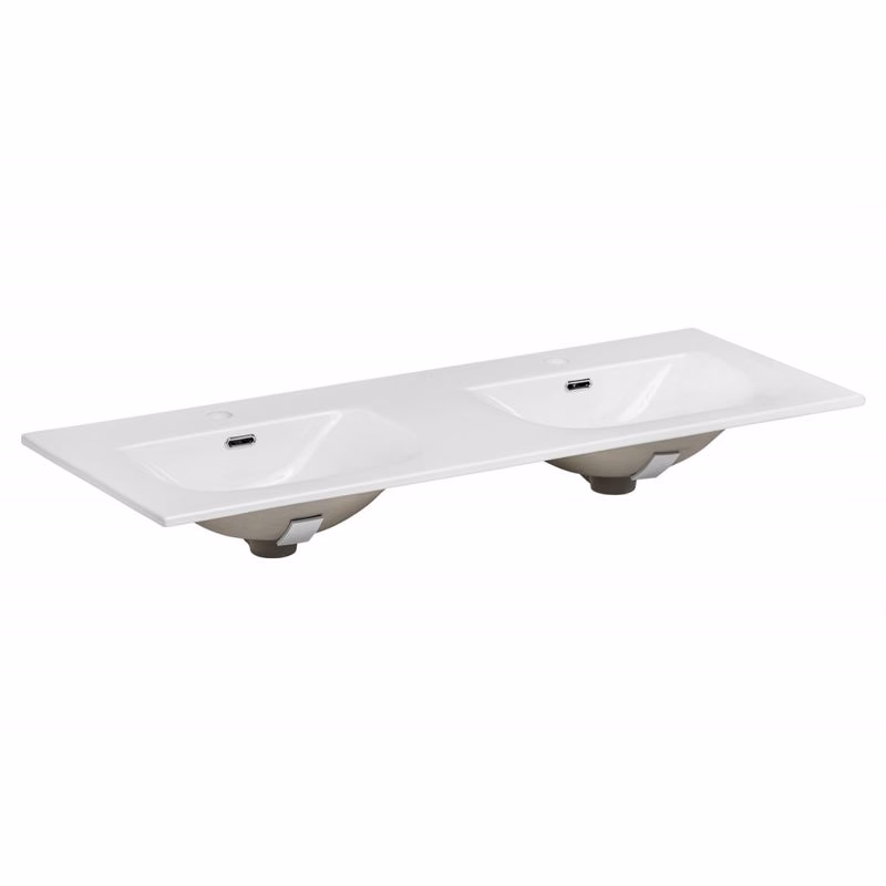 ArtCom Keramické umývadlo SKY 120D-8099 | biely lesk 120 cm