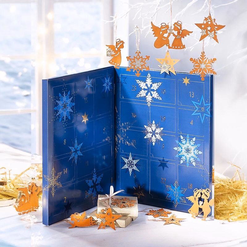 Adventný kalendár Nebeské vianočné ozdoby, sada 24 kusov