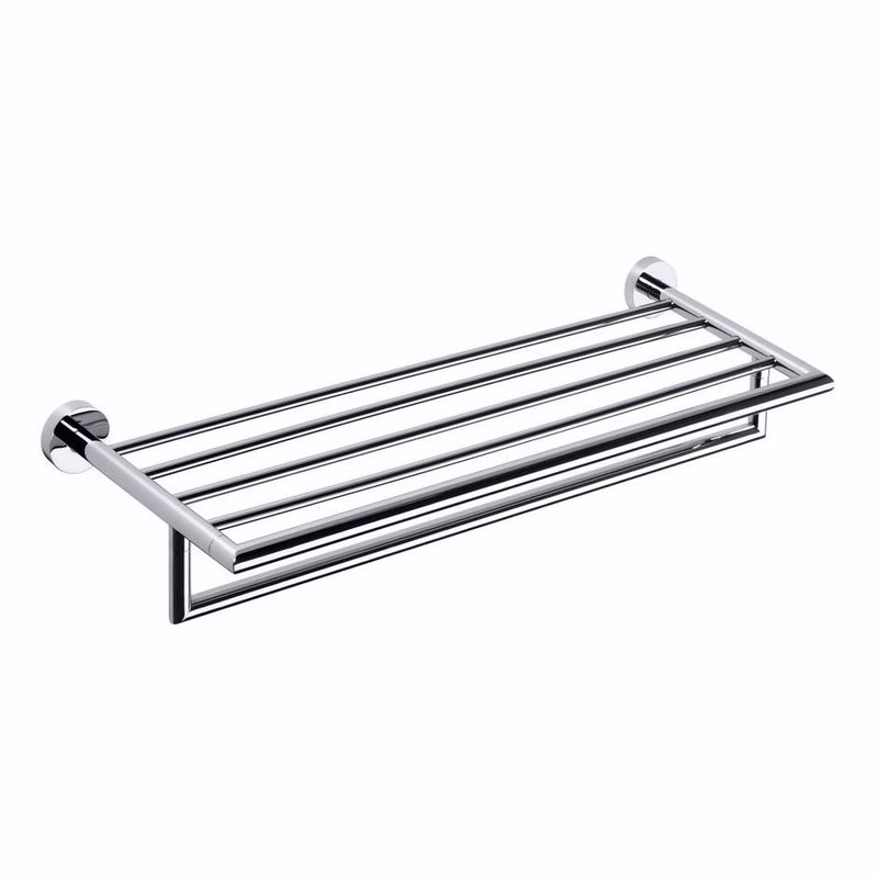 SAPHO - X-ROUND polička na uteráky s hrazdou 600, chróm XR419