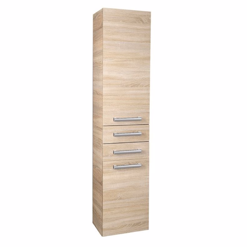 AQUALINE - VEGA Skrinka vysoká 35x184x31cm, dub platin VG985