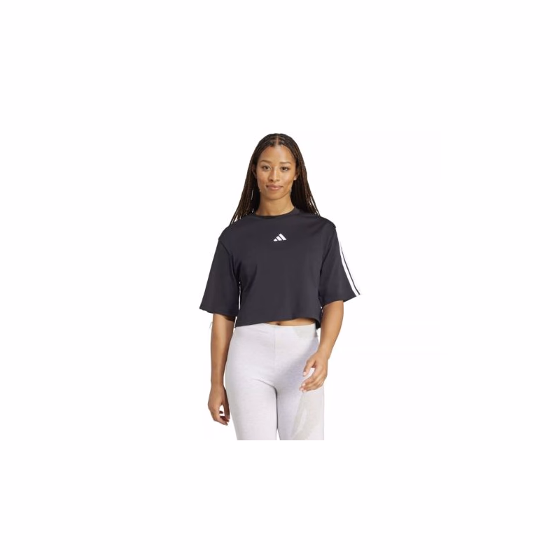 Dámske tričko s krátkym rukávom ADIDAS W 3S SJ TLR T BLACK WHITE