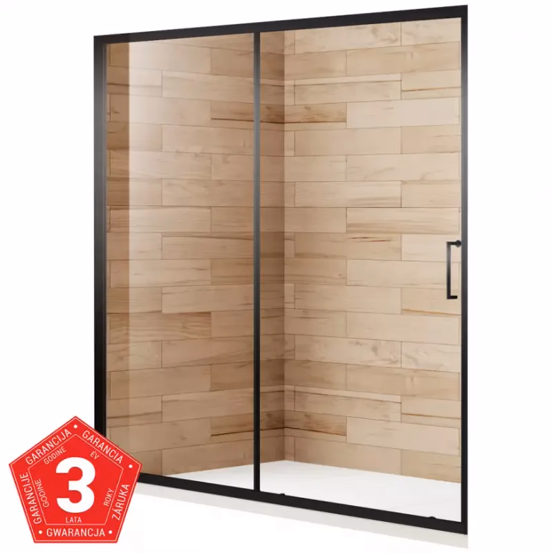 Sprchové dvere Patio 160X195 čierna profil