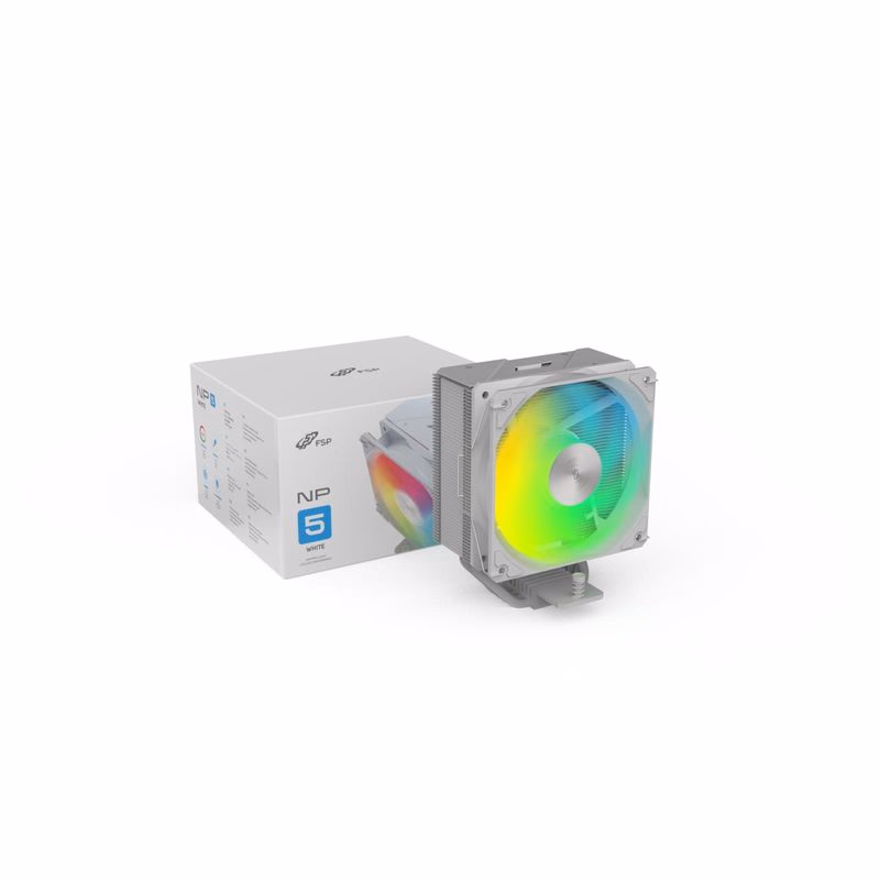 FSP Chladič CPU NP5-WA, 120mm HDB Fan, White