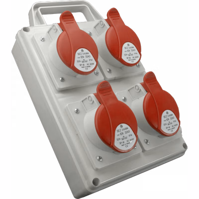 Rozvodnica 4x16A/400V/4P neistená držiak IP44 - ROS 1600 D (SEZ DK)