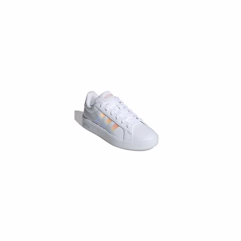 Dievčenská rekreačná obuv ADIDAS Grand Court 3.0 Jr cloud white iridescent almost pink