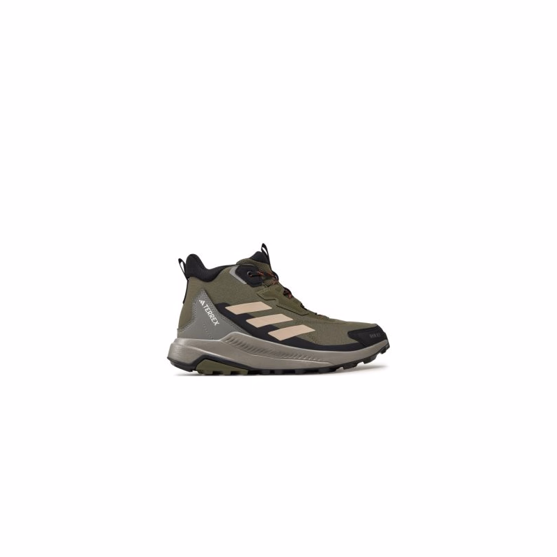Pánska členková turistická obuv ADIDAS Terrex Anylander Mid R.Rdy M olive strata wonder beige core black