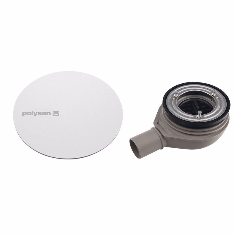 Polysan Mirai Vaničkový sifón 90 mm, DN40, kryt biely 72730W