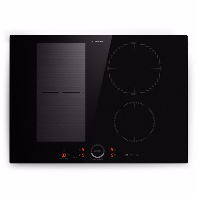 Klarstein Delicatessa 70 Hybrid, vstavaná indukčná varná doska, 4 zóny, 7000 W, sklokeramika