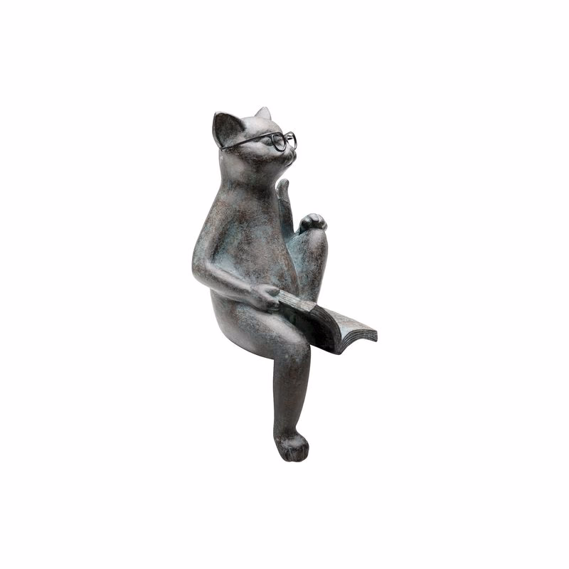 Cats Life soška sivá 18 cm