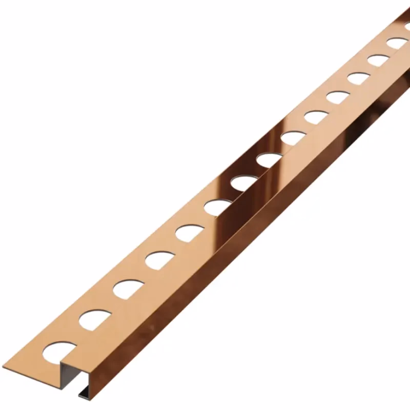Rohový profil QS 12,5 mm x 270 cm medený lesk