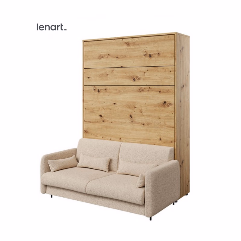 Dig-net nábytok Posteľ Lenart BED CONCEPT s pohovkou | dub artisan 160 x 200 cm