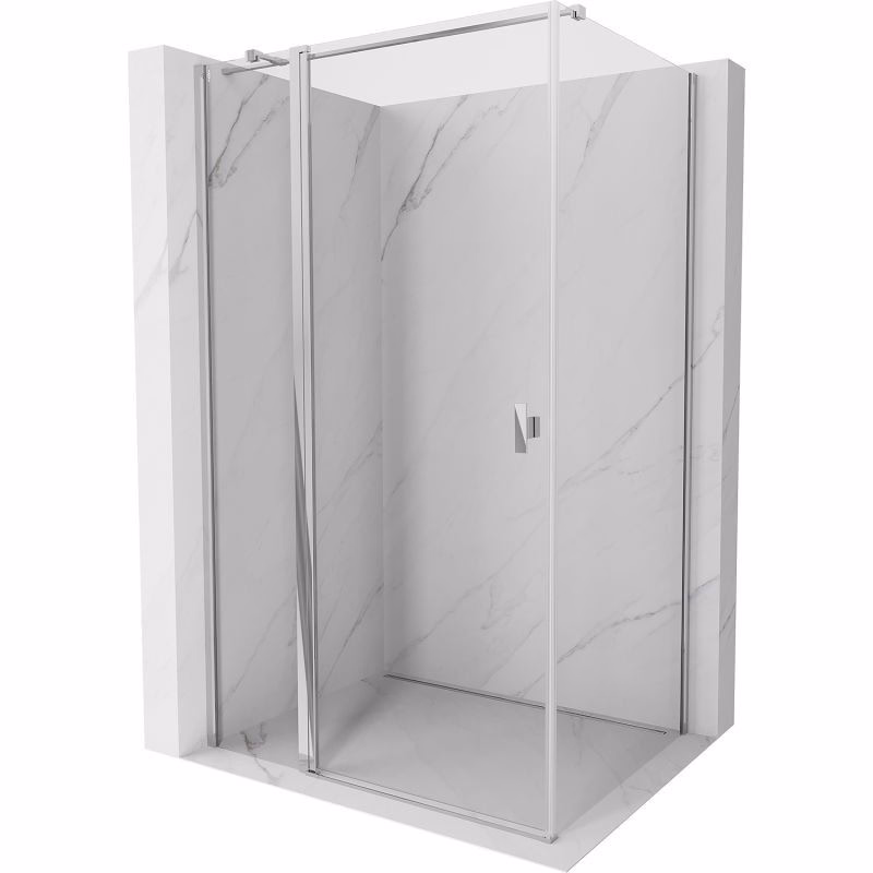 MEXEN/S - Mist T sprchovací kút dvere krídlové 120 x 75, transparent, chróm 8A4T-120-075-01-00