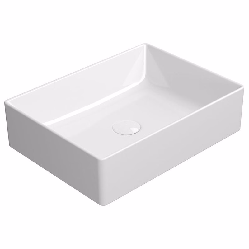 GSI - KUBE X keramické umývadlo na dosku 50x37cm, biela ExtraGlaze 942911