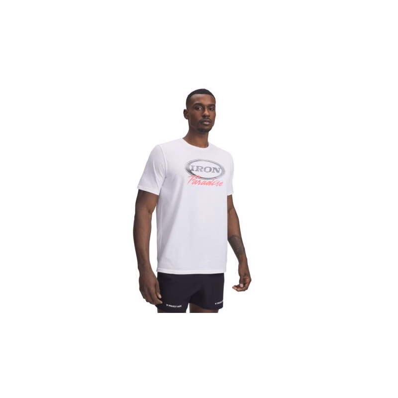 Pánske tričko s krátkym rukávom UNDER ARMOUR PROJECT ROCK Iron SS-WHT