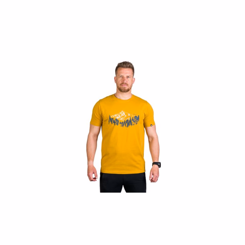 Pánske turistické tričko s krátkym rukávom NORTHFINDER KORY-314-goldenyellow