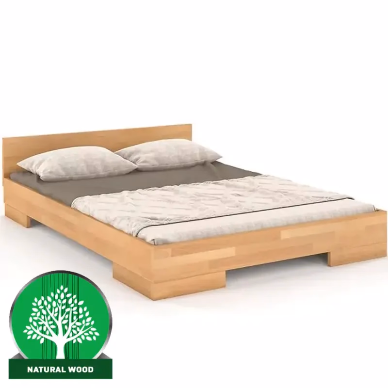 Posteľ drevená buk Skandica Spectrum nízka 120x200 prírodná