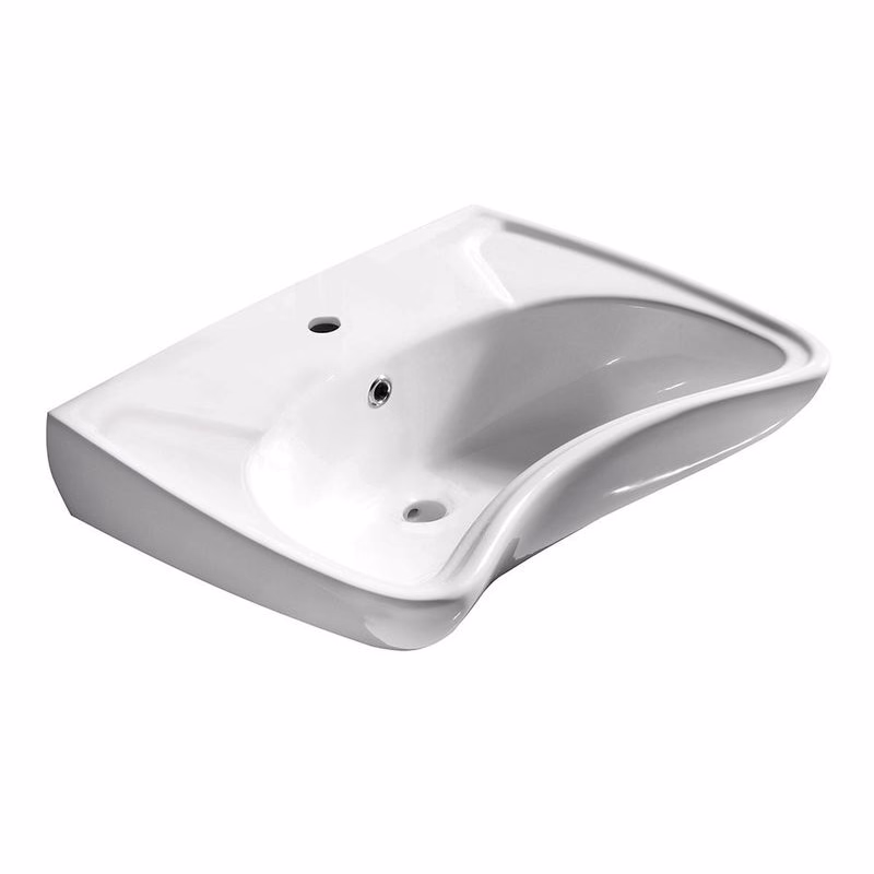 ISVEA - HANDICAP keramické umývadlo pre telesne postihnutých, 59,5x45,6cm, biela 10TP60060