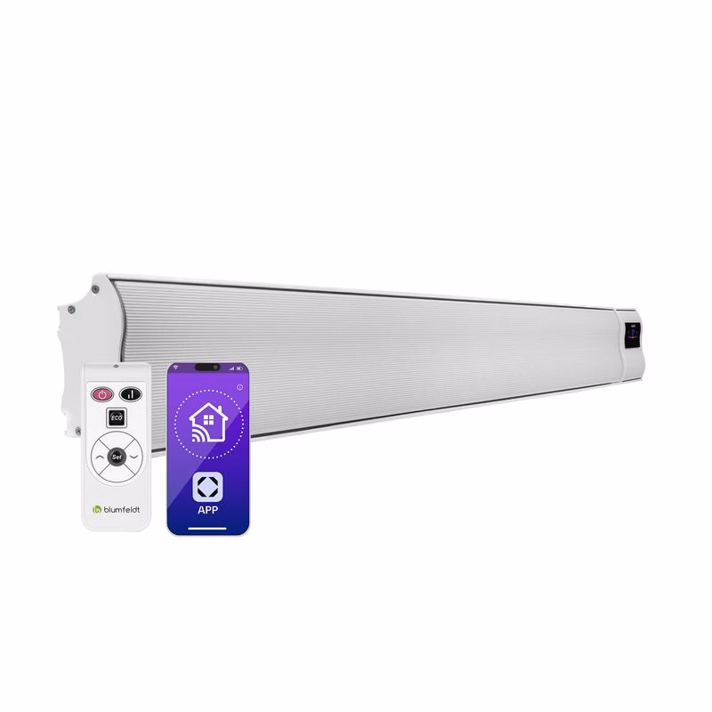 Blumfeldt Cosmic Beam Smart 30, infračervený ohrievač, 3000 W, ovládanie cez aplikáciu, biely