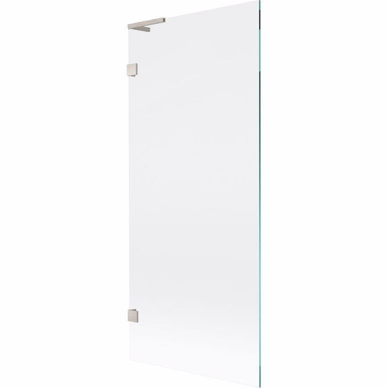 MEXEN/S - Lunar L vaňová zástena FIX 80 x 150, transparent, nikel kartáčovaný 897L-080-000-97-00