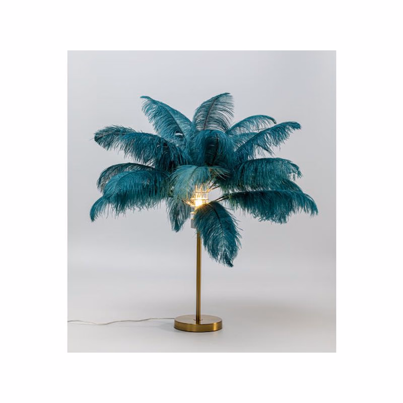 Feather Palm stolná lampa zelená 60 cm