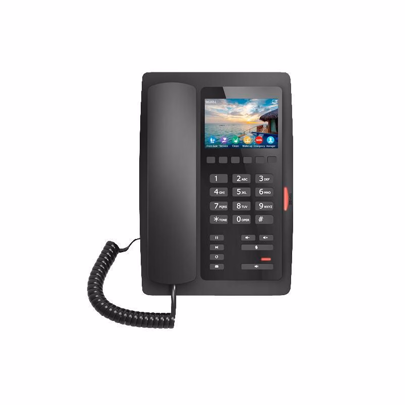 Fanvil H5W hotelový WiFi SIP telefón, 2SIP, 3,5" bar. displ., 6 progr. hr., USB, PoE