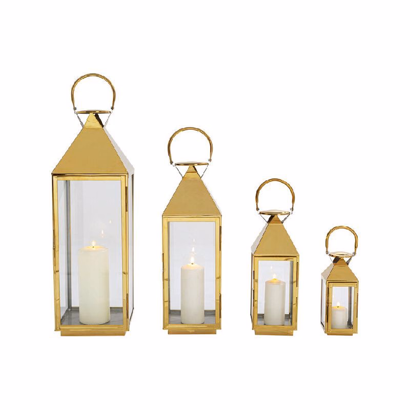 Giardino set 4 lampášov mosadzný