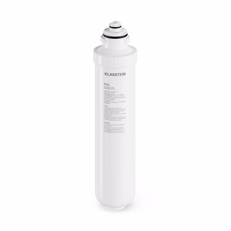 Klarstein Velaire PAC filter | 3600 litrov | Interval výmeny: každých 6 mesiacov | Plastový kryt