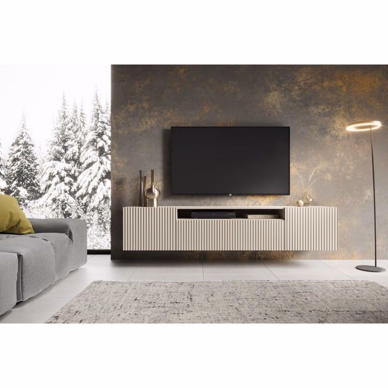 ArtAdrk TV stolík NOEMI závesný | cashmere