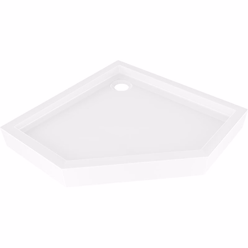 MEXEN - Flow+ päťboká sprchová vanička 80 x 80, biela lesk 46P108080H