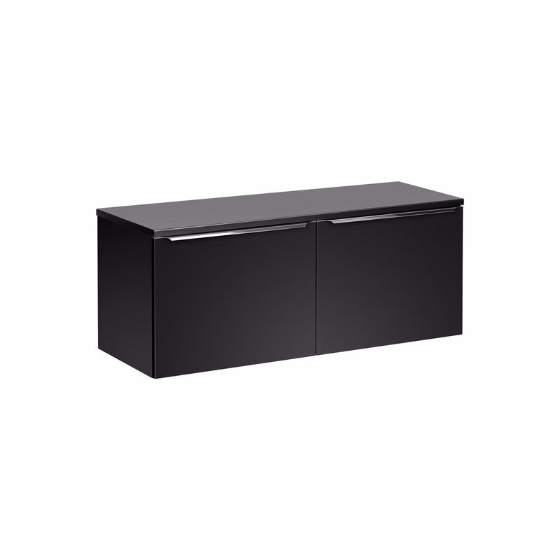 ArtCom Kúpeľňová skrinka s doskou SANTA FE Black D120/1 | 120 cm