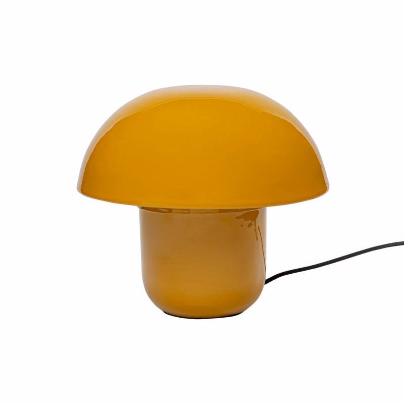 Mushroom stolová lampa žltá 27 cm