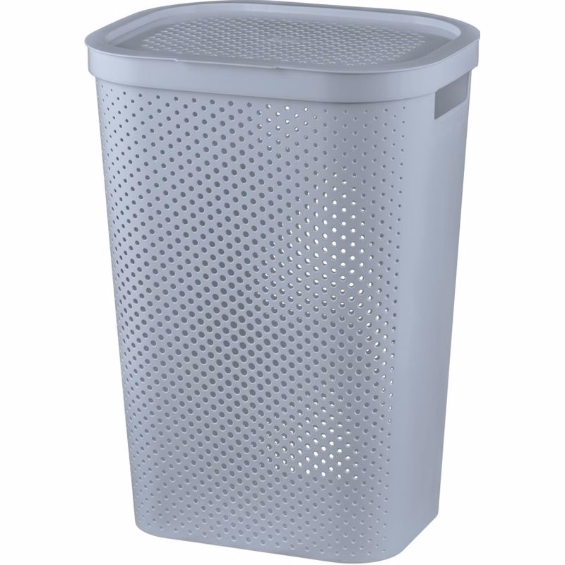 CURVER Kôš na špinavú bielizeň INFINITY DOTS 60L | sivá