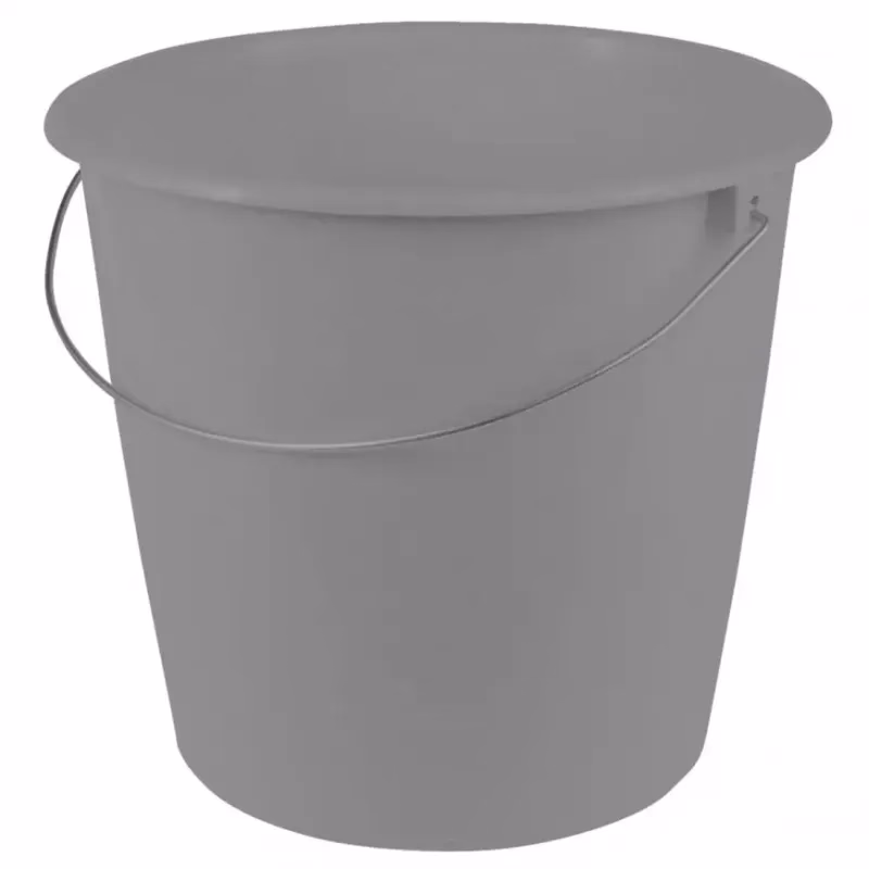 Vedro s kovovou rúčkou 10l sivá 28,5x26130