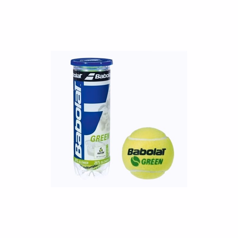 Tenisové loptičky 3ks BABOLAT GREEN x3 JR