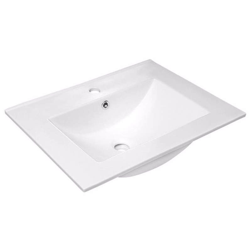 SAPHO - SLIM keramické umývadlo 60x46,5cm, biela 1601-60