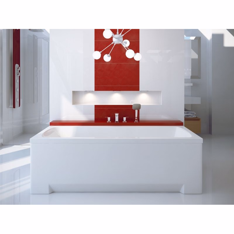 BESCO - Obdĺžniková vaňa OPTIMA - Nožičky k vani - S nožičkami, Rozmer vane - 170 × 70 cm VANOPT17+OLVPINOZ
