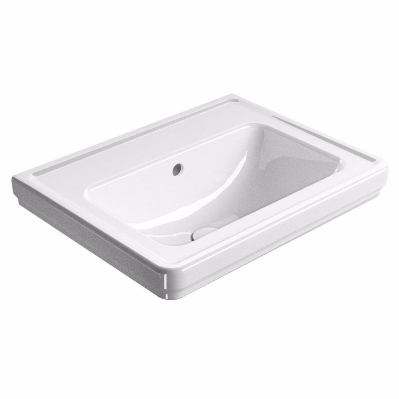 GSI - CLASSIC keramické umývadlo 60x46cm, bez otvoru, biela ExtraGlaze 8731011