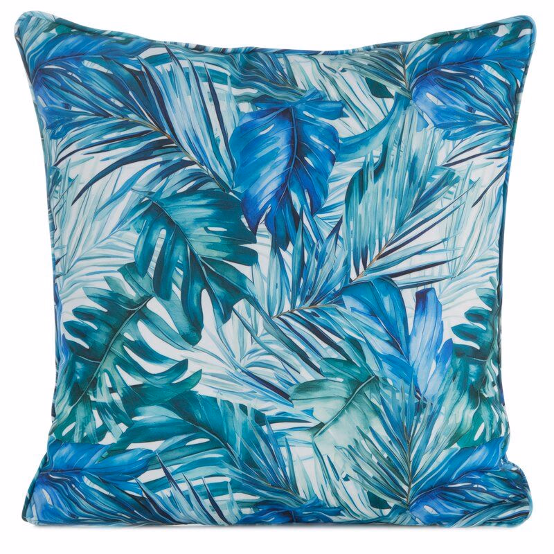 ArtFir Obliečka na vankúš GARDEN 6 | modrá/tyrkysová 45 x 45 cm