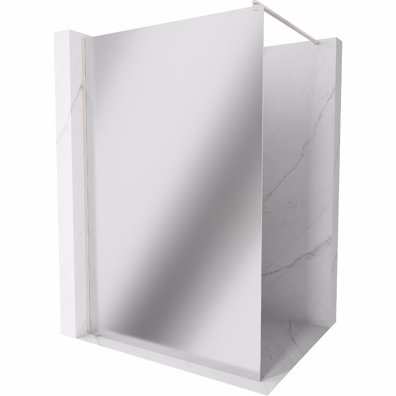 MEXEN/S - Kioto Sprchová zástena WALK-IN 70 x 200, zrkadlové 8 mm, nikel kefovaná 800-070-101-97-50
